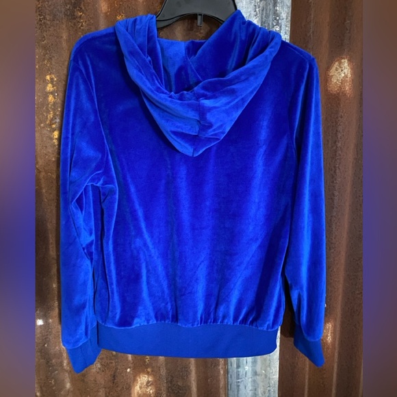Vintage Y2K 2 piece Royal blue velvet/velour tracksuit - Picture 3 of 9